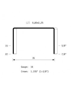 OMER Graffatrice pneumatica 35.18 per imballaggio, Ferramenta 2
