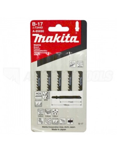 MAKITA Lame per seghetto alternativo B17 confezione 5 pezzi