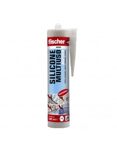 FISCHER Cartuccia silicone multiuso acetico antimuffa SAM